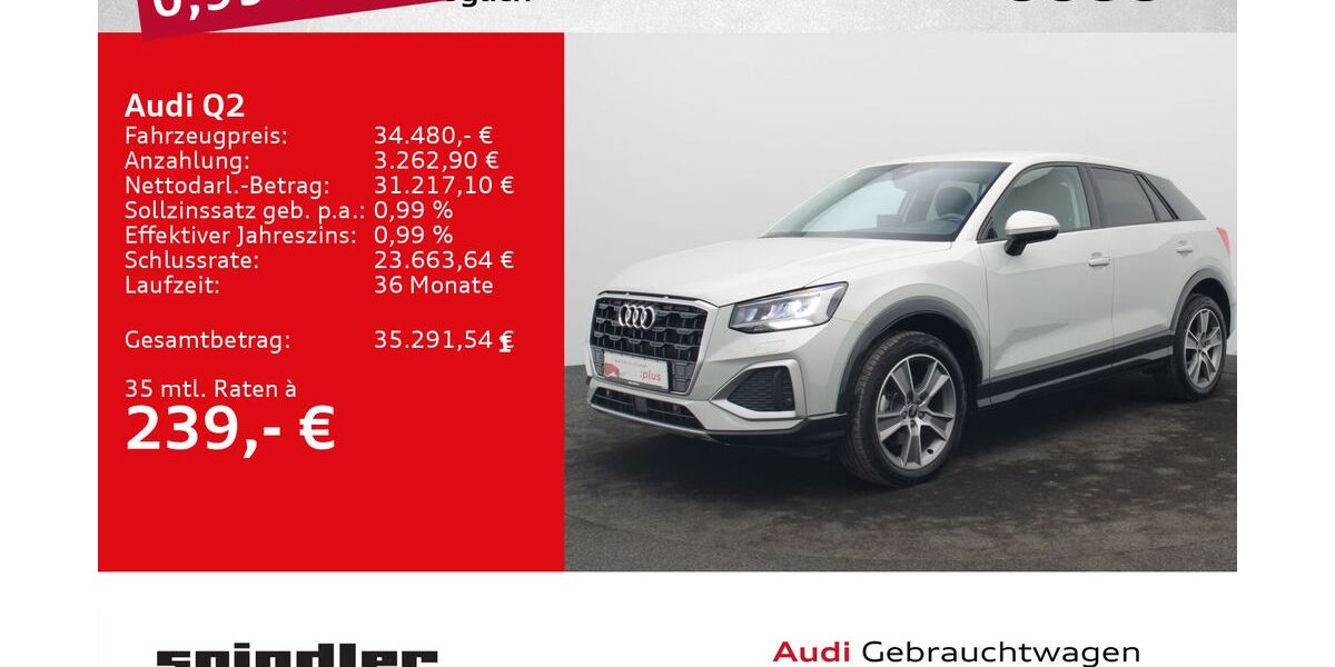 Audi Q2 12.500 km 32.880 &euro; Würzburg 97076