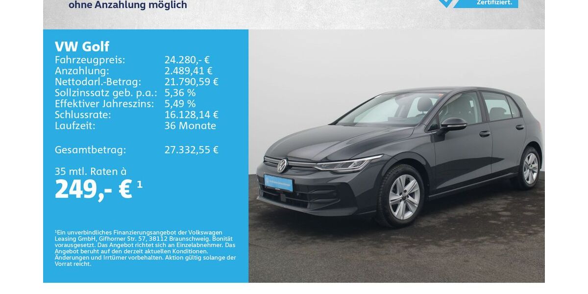 VW Golf 26.000 km 23.480 &euro; Würzburg 97076