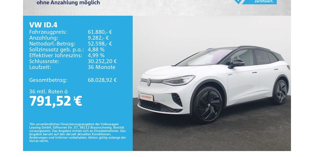 VW ID.4 33.000 km 61.880 &euro; Würzburg 97076