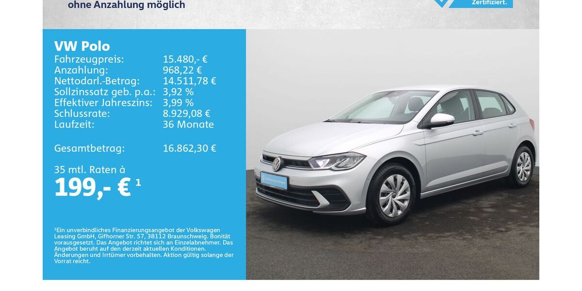 VW Polo 13.500 km 15.280 &euro; Würzburg 97076