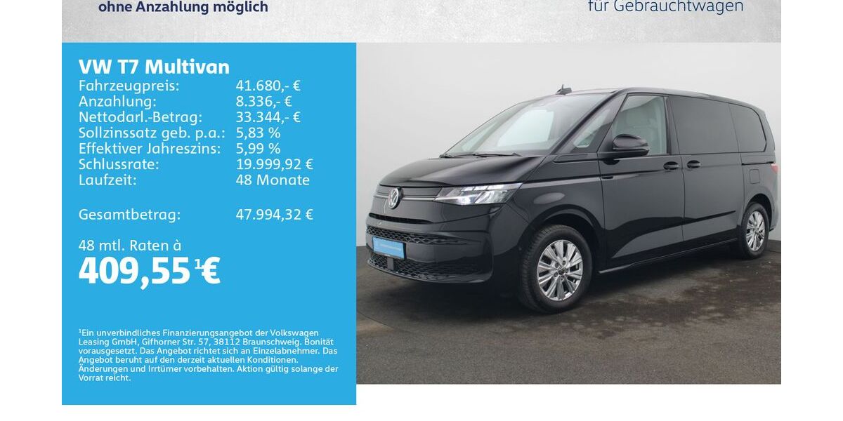 VW T7 Multivan 60.000 km 39.880 &euro; Würzburg 97076