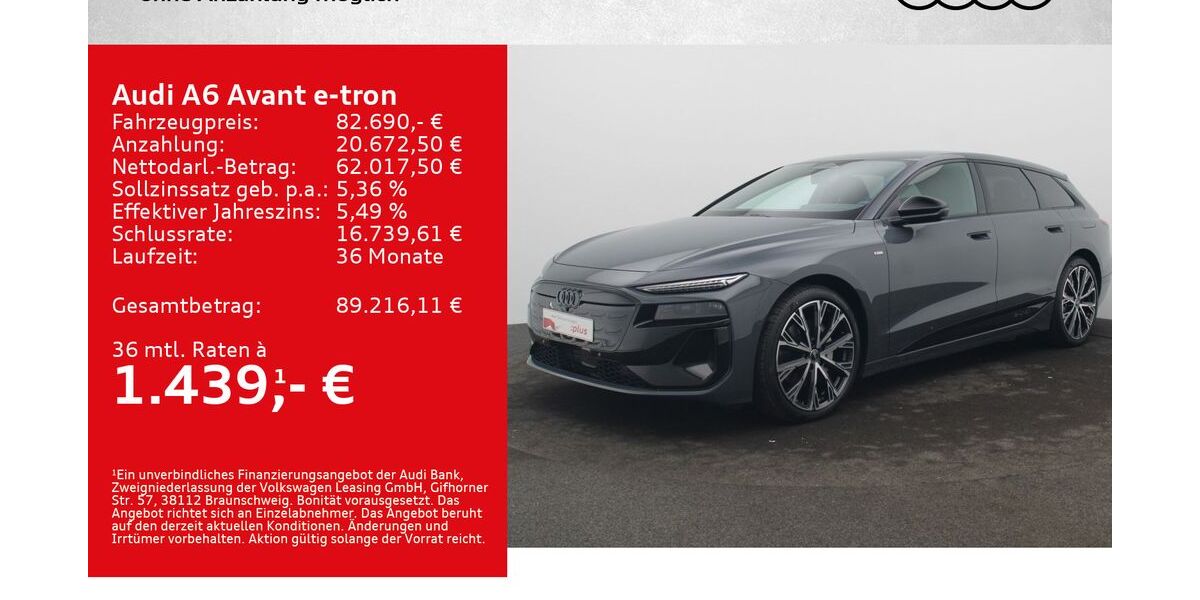 Audi A6 e-tron 3.000 km 73.980 &euro; Würzburg 97076