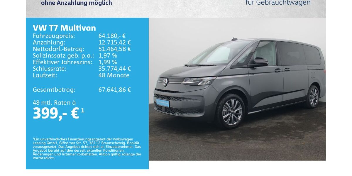 VW T7 Multivan 20.500 km 62.680 &euro; Würzburg 97076