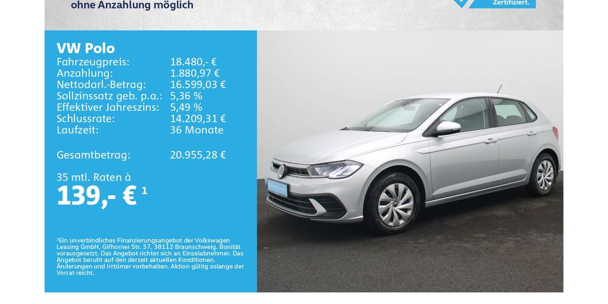 VW Polo 12.500 km 18.480 &euro; Würzburg 97076