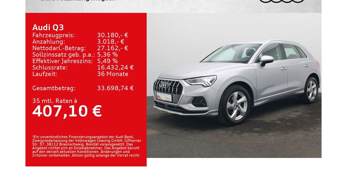 Audi Q3 31.500 km 29.390 &euro; Würzburg 97076