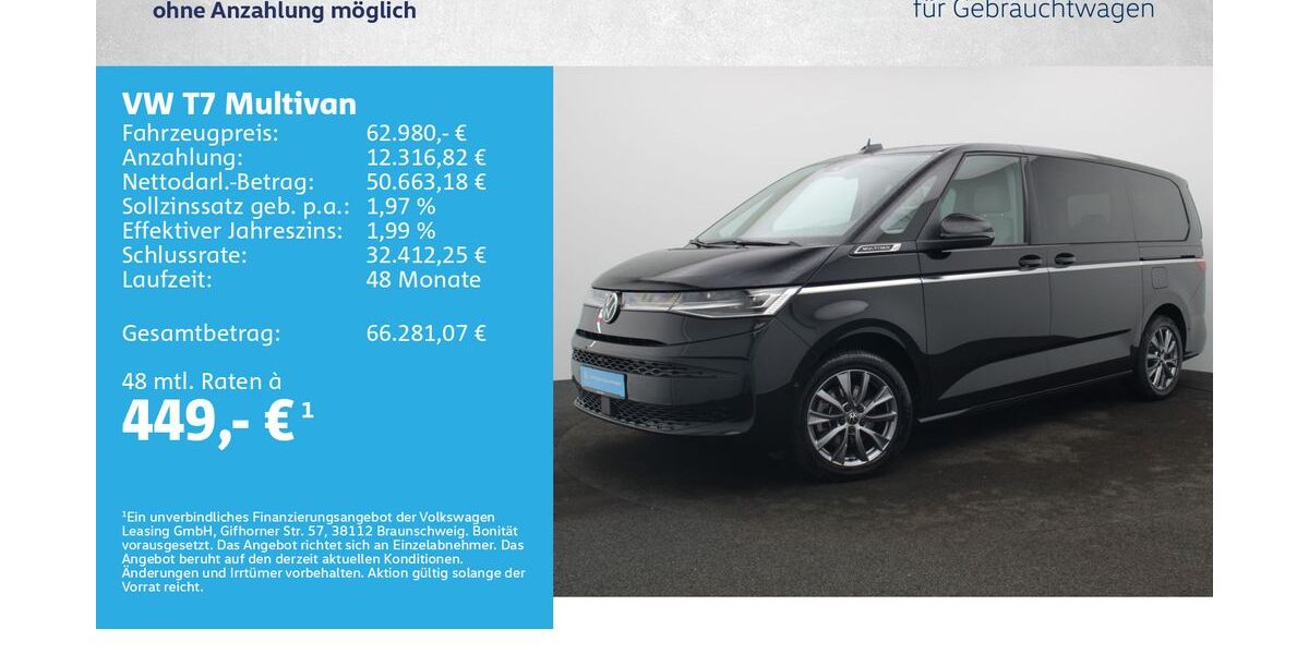 VW T7 Multivan 27.500 km 60.480 &euro; Würzburg 97076