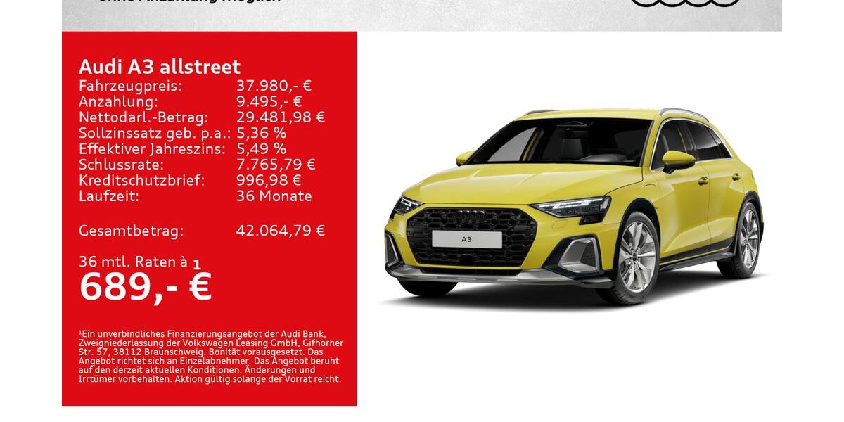 Audi A3 6.000 km 37.980 &euro; Kitzingen 97318