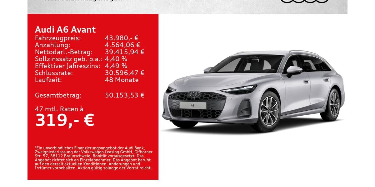 Audi A6 18.500 km 43.980 &euro; Kitzingen 97318