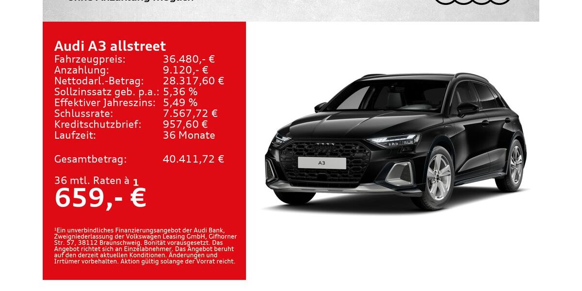 Audi A3 4.000 km 36.480 &euro; Würzburg 97076