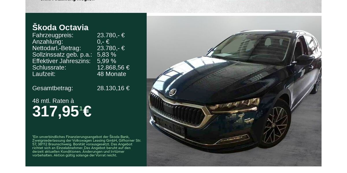 Skoda Octavia 74.500 km 21.980 &euro; Würzburg 97084
