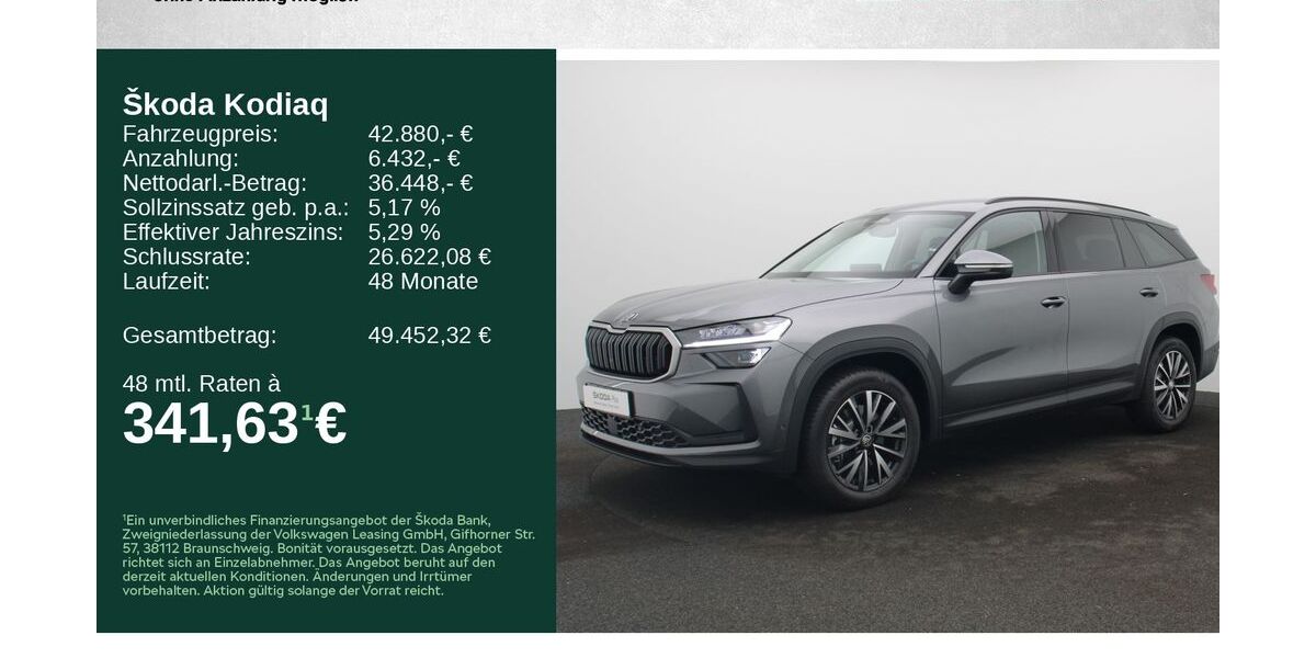 Skoda Kodiaq 16.000 km 42.180 &euro; Würzburg 97084
