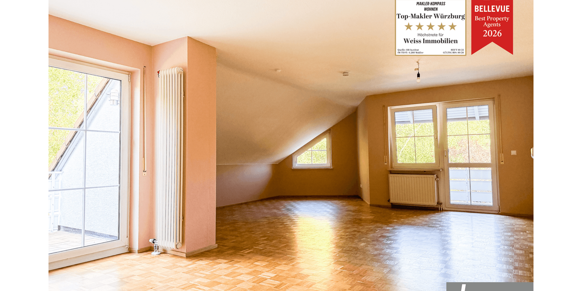 Etagenwohnung Würzburg Heuchelhof - 3 Zimmer, 103 m&sup2;, 1.090&euro; | Angebot:27128853