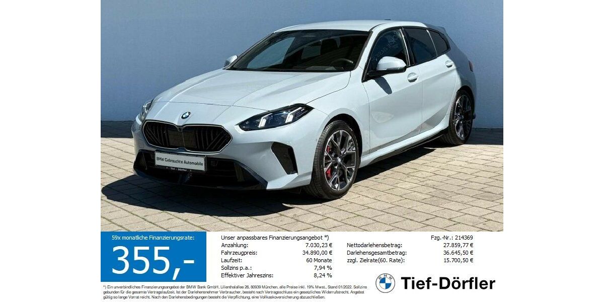 BMW 118 8.670 km 31.450 &euro; Marktsteft 97342