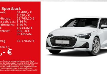 Audi A3 7.500 km 34.480 &euro; Kitzingen 97318