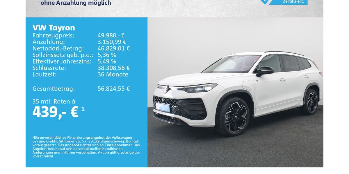 VW Tayron 18.000 km 49.680 &euro; Würzburg 97076