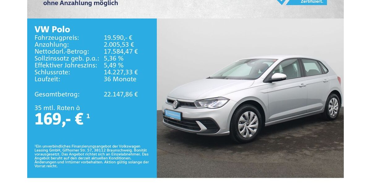 VW Polo 4.000 km 18.780 &euro; Würzburg 97076