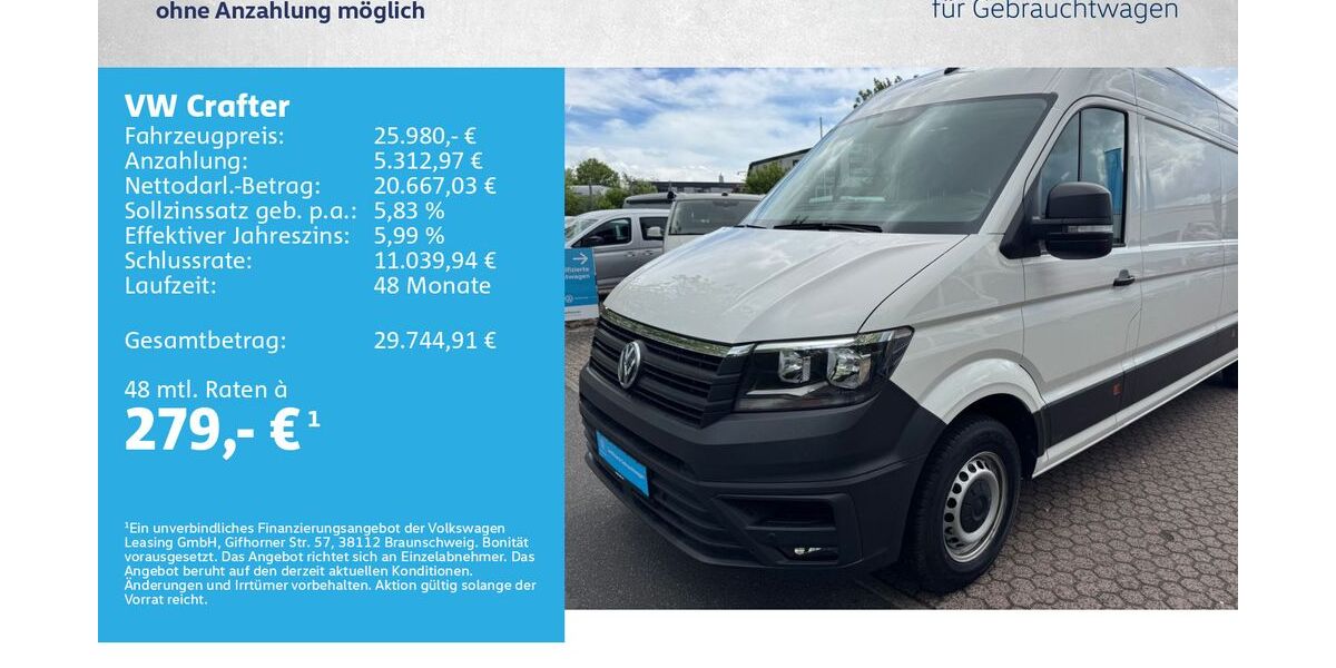 VW Crafter 119.500 km 25.680 &euro; Würzburg 97076