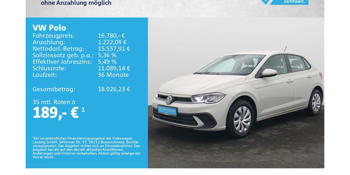 VW Polo 28.500 km 16.280 &euro; Würzburg 97076