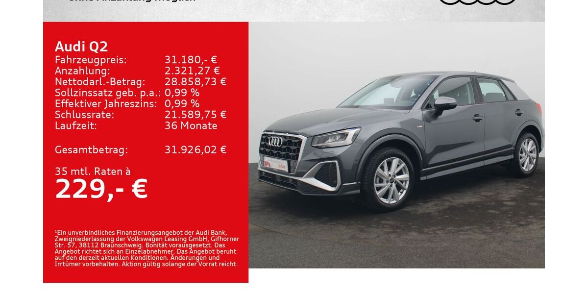 Audi Q2 20.000 km 29.880 &euro; Würzburg 97076
