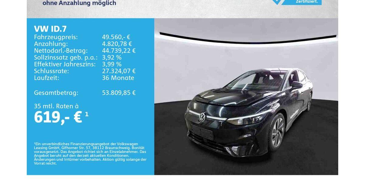 VW ID.7 51.000 km 46.980 &euro; Würzburg 97076