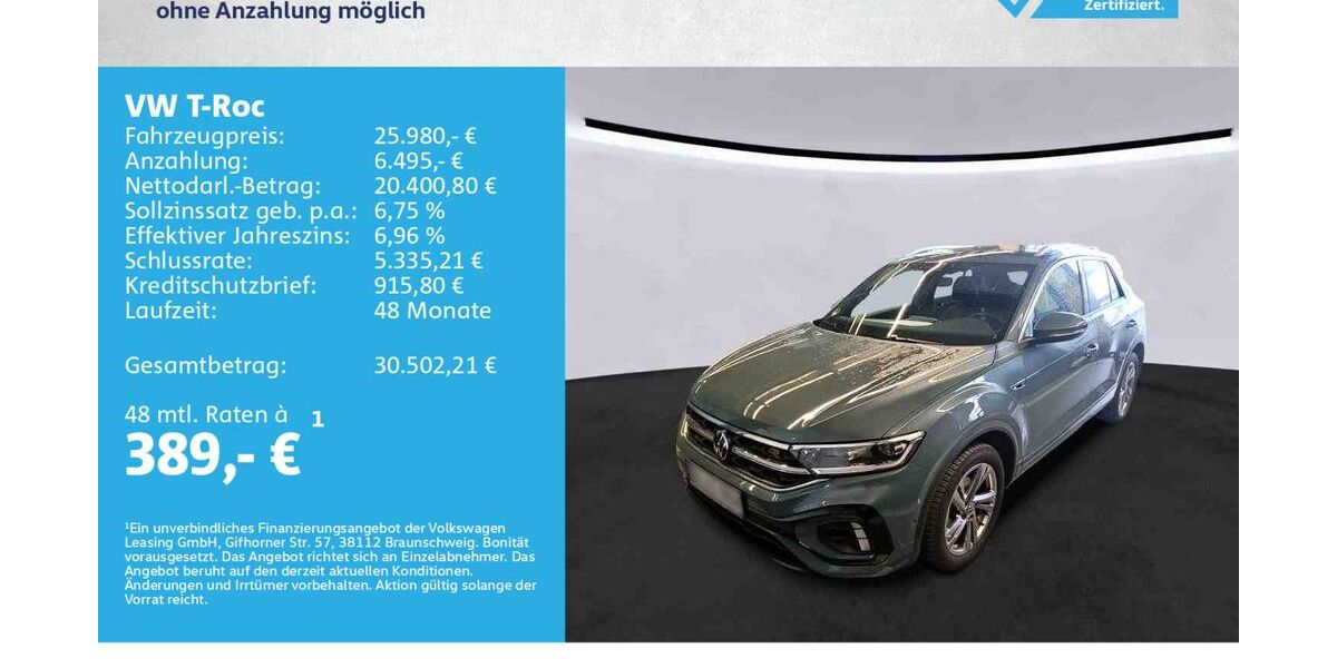 VW T-Roc 40.000 km 25.680 &euro; Würzburg 97076
