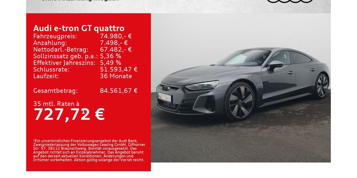 Audi e-tron GT 38.000 km 71.480 &euro; Würzburg 97076