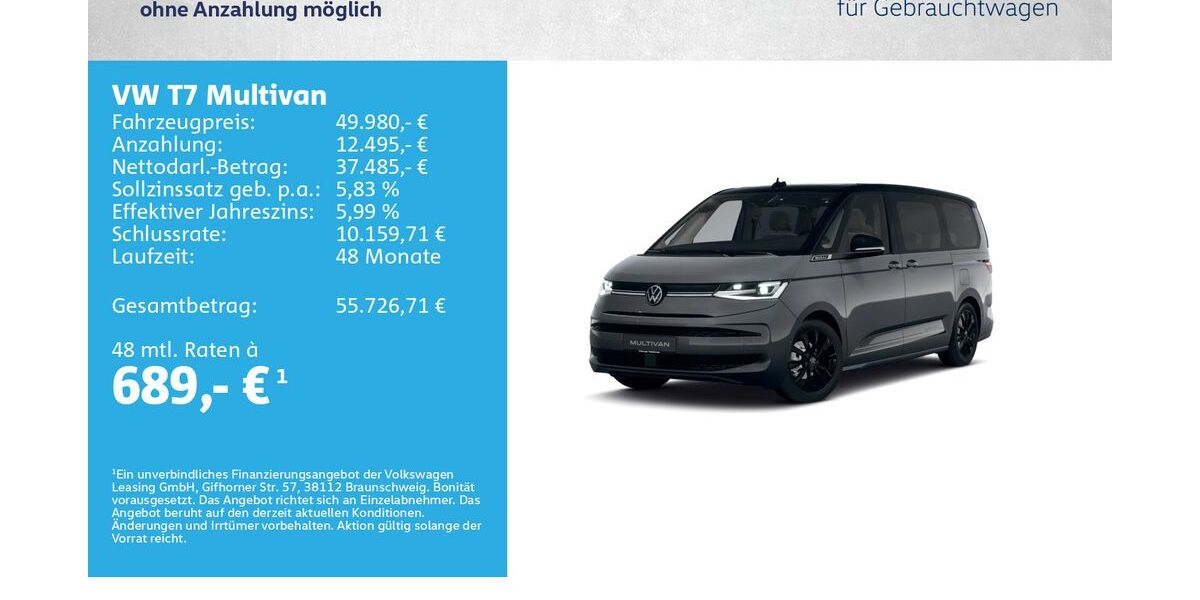 VW T7 Multivan 23.000 km 49.980 &euro; Würzburg 97076