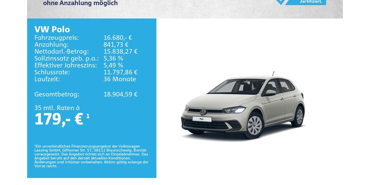 VW Polo 7.000 km 16.480 &euro; Würzburg 97076