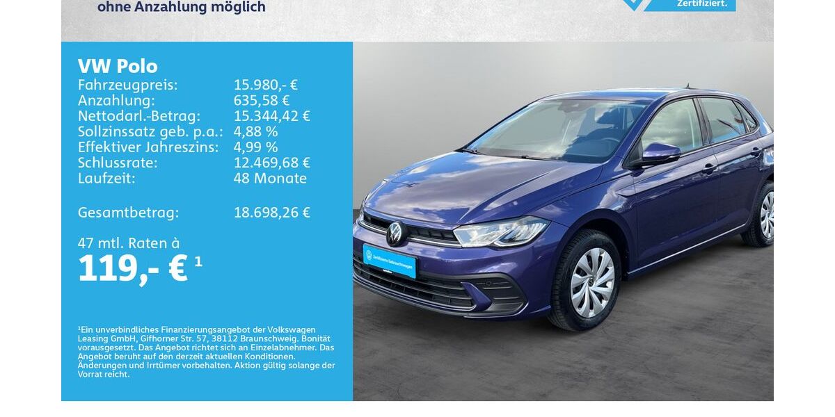 VW Polo 7.500 km 15.980 &euro; Kitzingen 97318